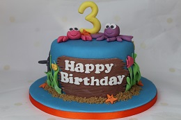 sea creatures birthday cake